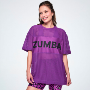 Ultrabright Mesh Boxy Top - Purple Power